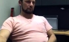 Big-cocked Amateur Jerks Off