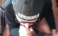 Horny DILF analpounded in gloryhole