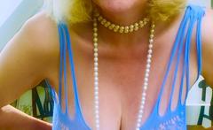 Gorgeous Mature Blonde Solo Masturbation