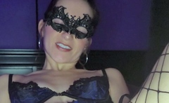 Amateur Brunette Double Toying On Webcam