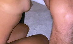 Brunette hardcore blowjob