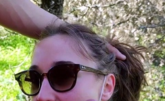 Brunette hardcore blowjob