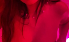 Stacked brunette goes solo toys and masturbation