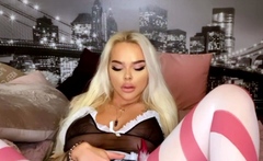 Sexy Big Boobs Blonde Anal Masturbation