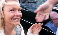 Amateur blonde teen rides cock and anal