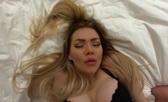 Blonde Laura Crystal with big boobs