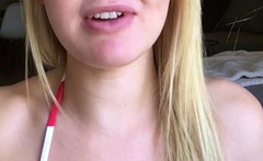 Home Made Amateur Blonde Masturbating