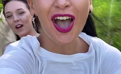 Blonde brunette lesbians flaming pussy licking fingering