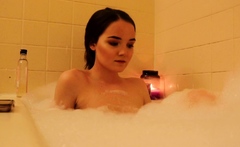 Lewd amateur brunette teen meg davis webcam masturbation