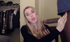 Blonde teen loves his big cock