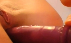 Up-close Anal Play with Dildo and Fingers