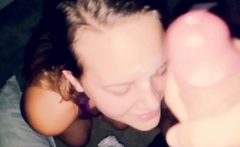 Midnight Blowjob by a Blonde Amateur with a Big Cock