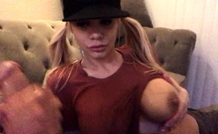 Blonde MILF with Big Boobs Playing Cam Free Porn