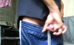 Asian Guy from Sri Lanka Strips and Masturbates on Cam