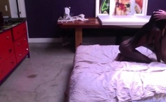 Slim ebony with hot pussy interracial sex