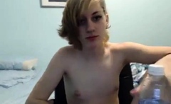 Crossdressing Cutie Cleans Up