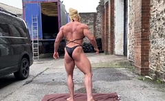 Pulled amateur euro blonde outdoor bj and she takes it deep