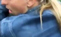 Deutsche Blonde Amateur-Milf im Freien Gefickt