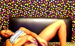 Black Girl Solo Webcam Show With Dildo