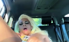 Theprettiestforeignfromx Risky Play In Public With Huge