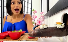 Camsoda Interracial sushi cock