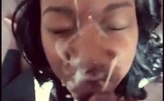 05:14 50% Ebony Amateur 's Massive Facial