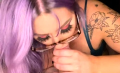 Mexicana blowjob with her big boobs